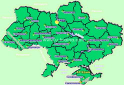 The map of Ukraine